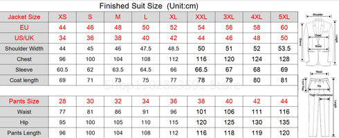 Elegant Splicing Colors 2-Piece Men's Suit Set for Weddings and Prom - Custom Made Tuxedo Blazer and Pants Combo